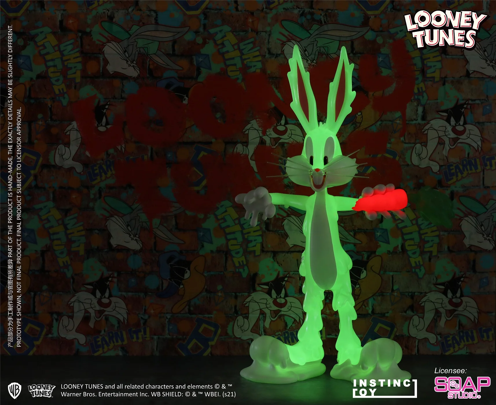 AM019G - Looney Tunes Erosion Bugs Bunny Figure (GID Ver.) Soap Studio x INSTINCTOY - Image 12