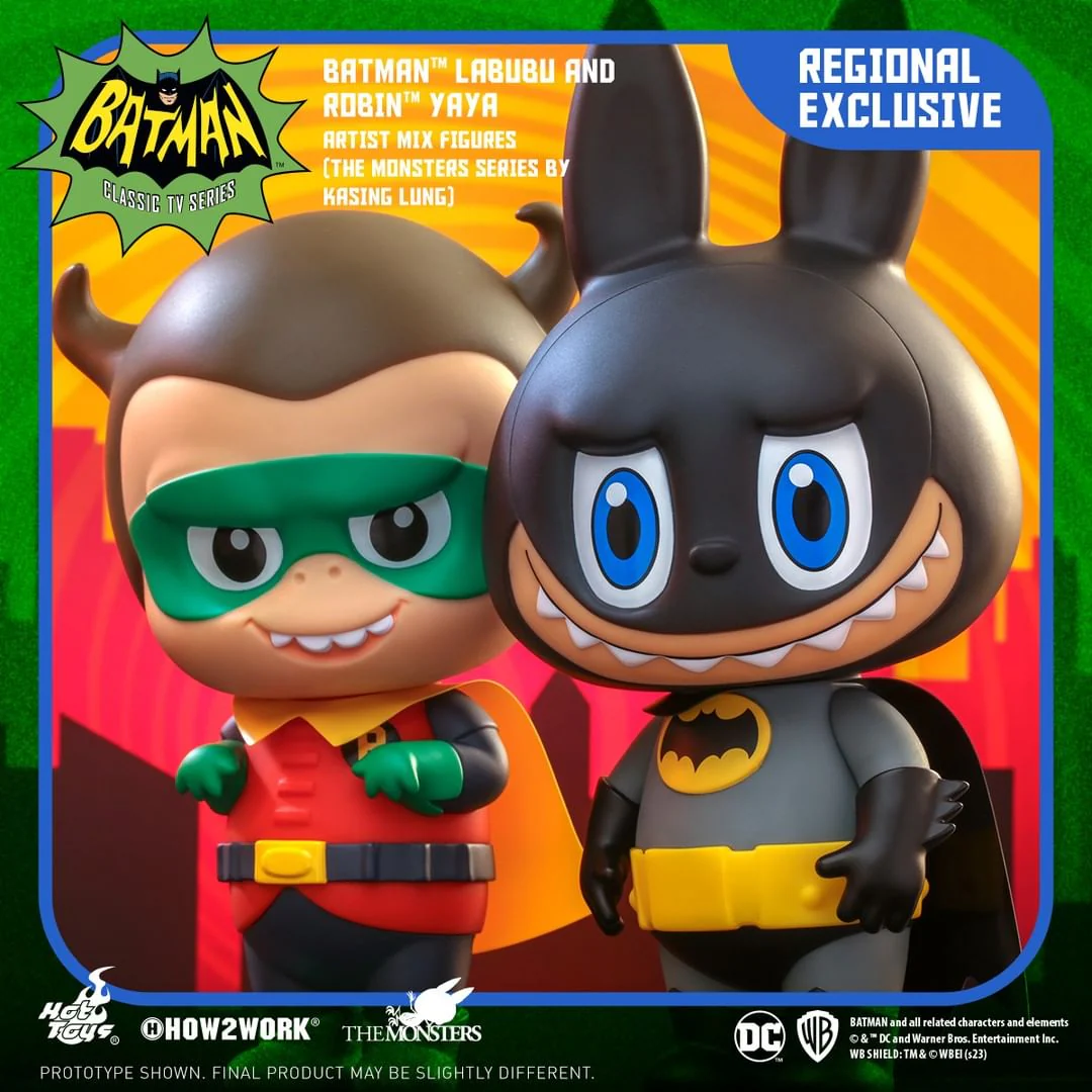 AMC036 - Batman (1966) - Batman Labubu & Robin Yaya Artist Mix Figures (The Monsters Series by Kasing Lung) - Image 3