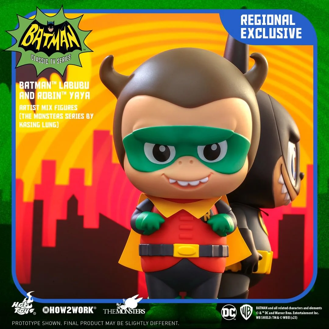 AMC036 - Batman (1966) - Batman Labubu & Robin Yaya Artist Mix Figures (The Monsters Series by Kasing Lung) - Image 5