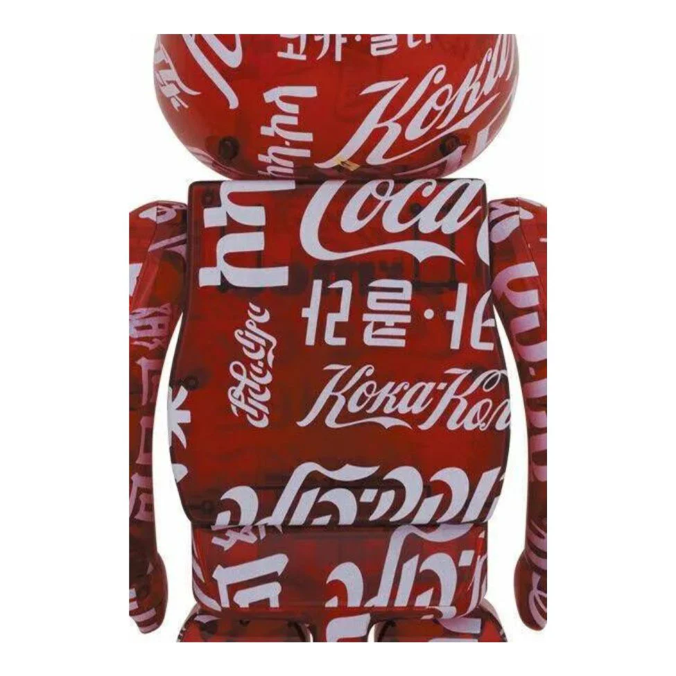 BE@RBRICK Atmos x Coca-Cola Clear Red 1000%(ASK) - Image 2