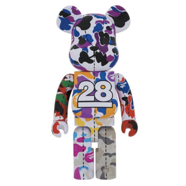 BE@RBRICK BAPE 28th Camo Multi 1000% #2