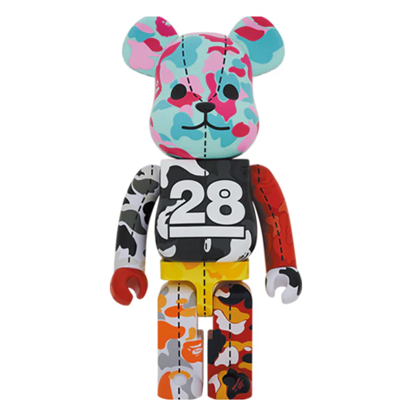 BE@RBRICK BAPE 28th Camo Multi 1000% #3 (ASK) - Image 2
