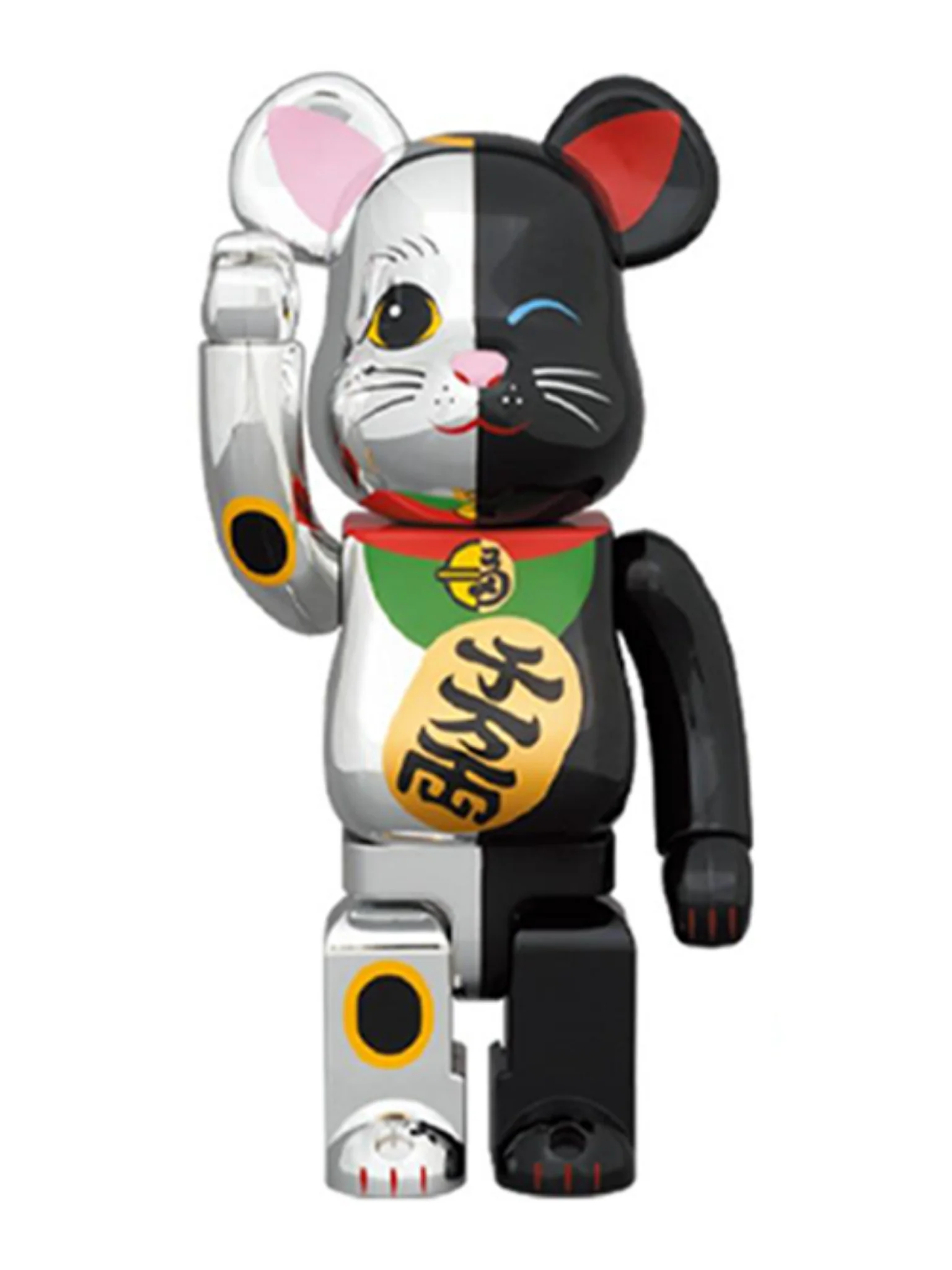 BE@RBRICK Manekineko Silver Black 1000%
