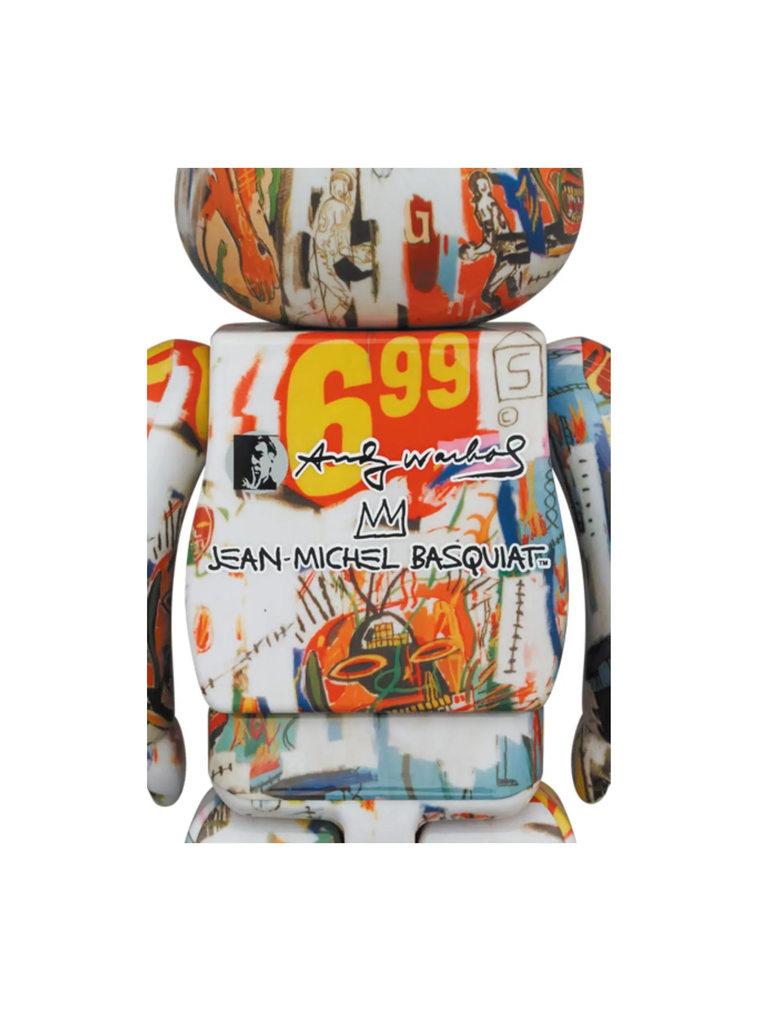 Bearbrick Andy Warhol X Jean-michel Basquiat #4 400% - Image 2