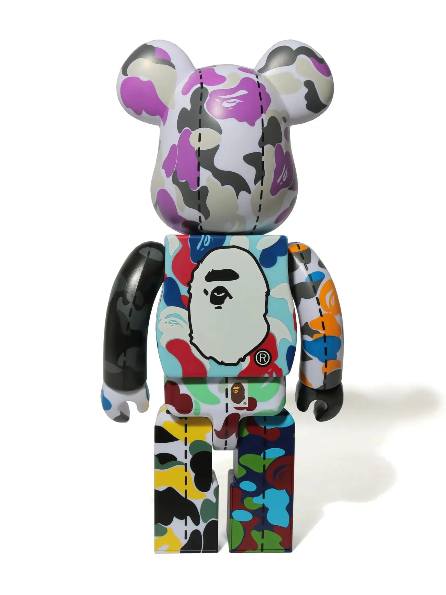 Bearbrick Bape(R) Camo 28th Anniversary Multi 400% #1 - Image 2