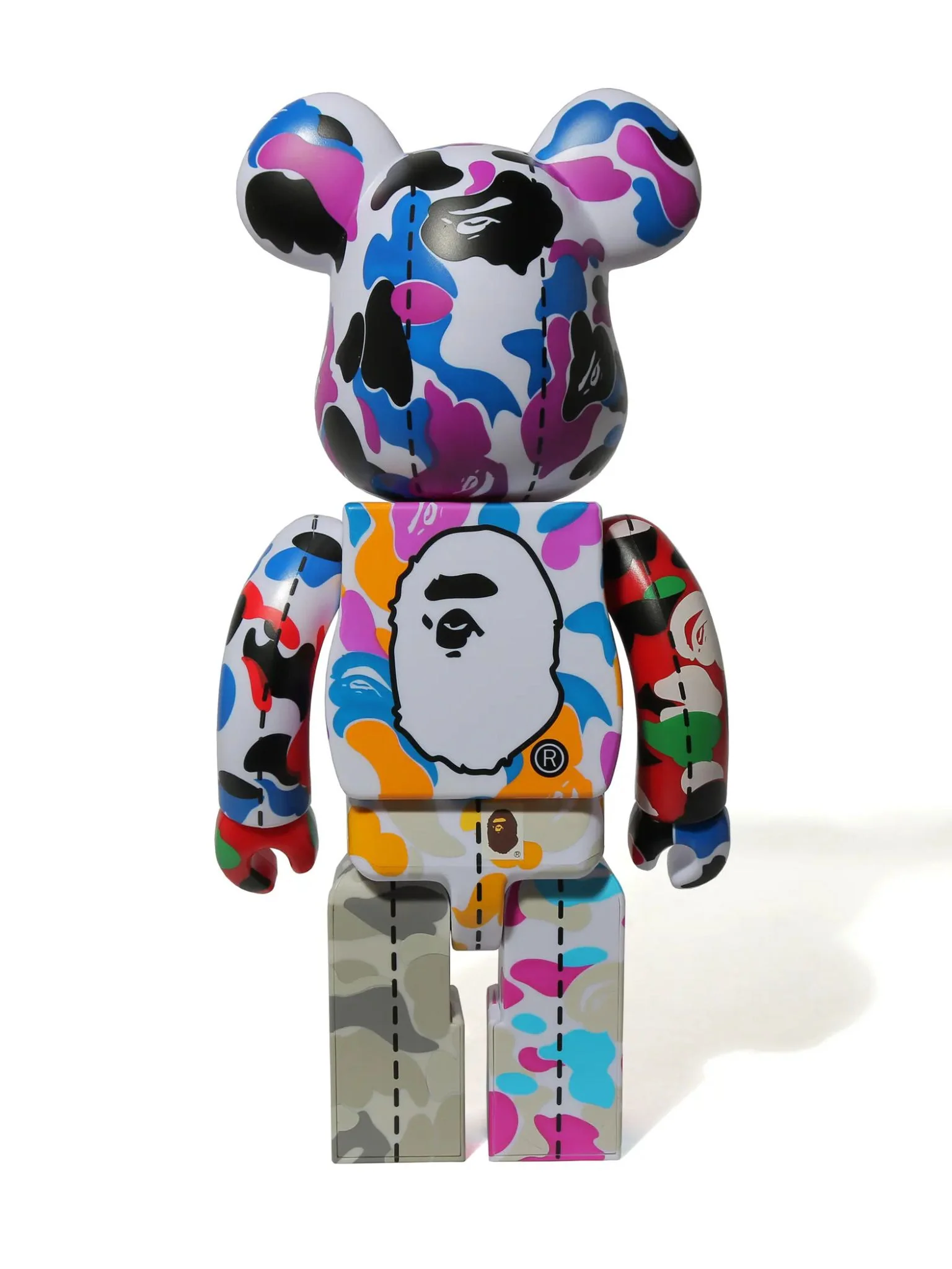Bearbrick Bape(R) Camo 28th Anniversary Multi 400% #2 - Image 2