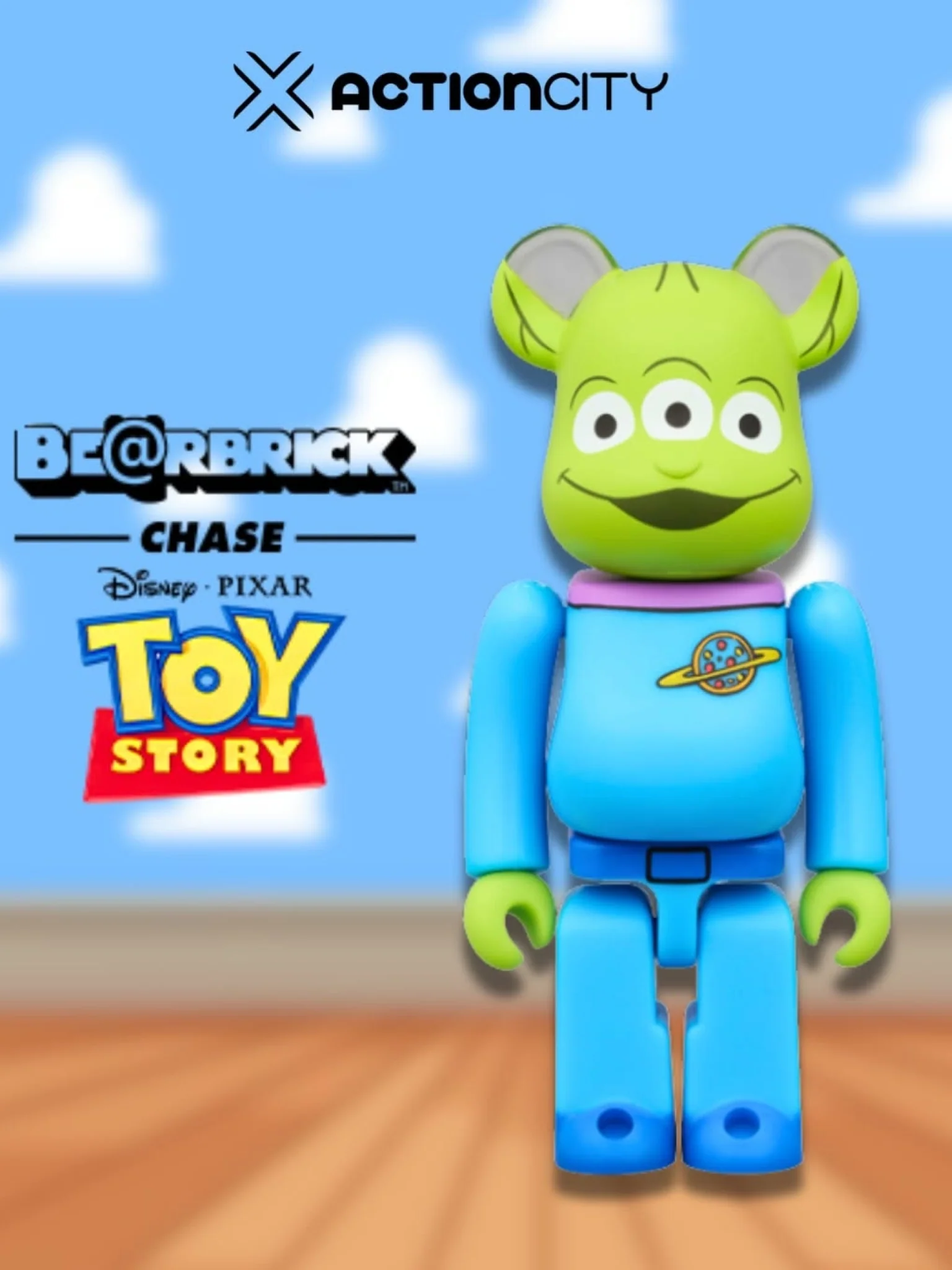 Bearbrick Chase Disney Toy Story 100% - Image 4