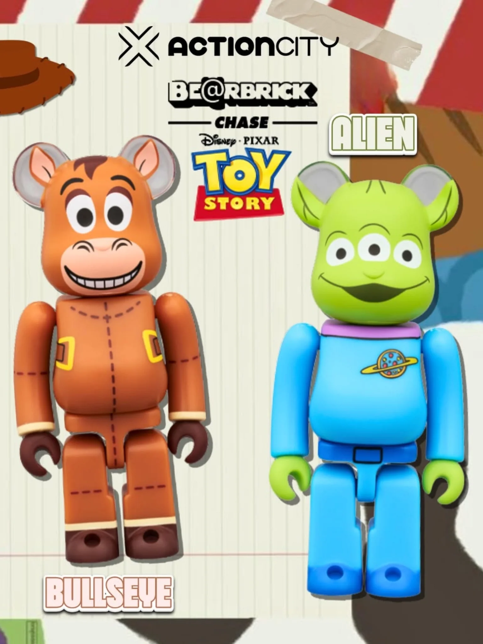 Bearbrick Chase Disney Toy Story 100% - Image 5