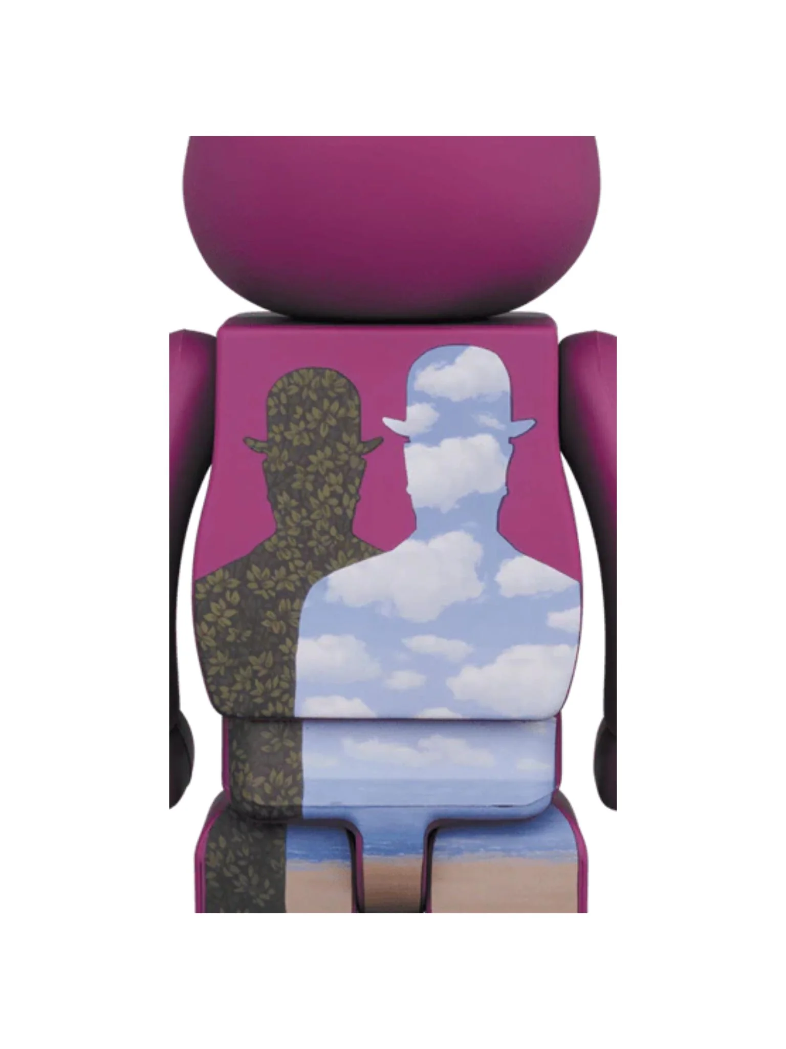Bearbrick René Magritte "L'oiseau de ciel 1965/La belle societe 1965" 2021 100% & 400% - Image 3