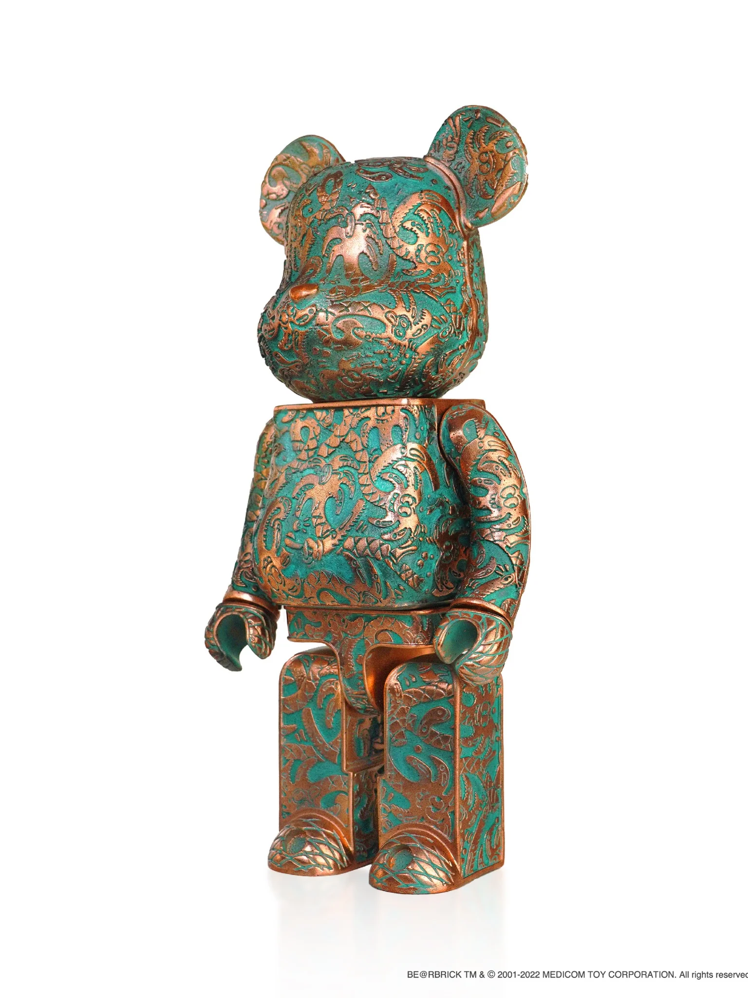 Bearbrick Royal Selangor x Steven Harrington (Green Patina Ver) 400% - Image 3