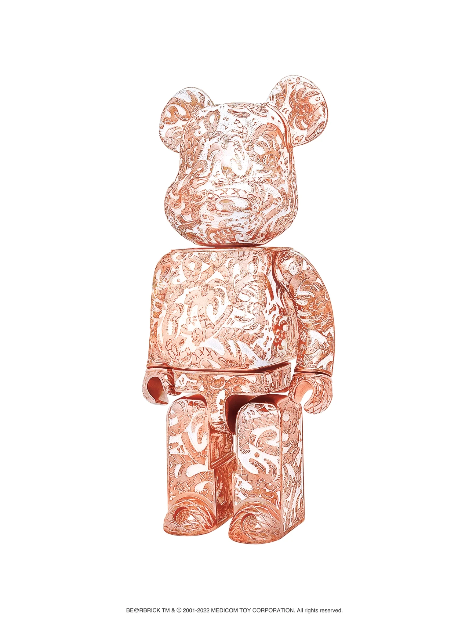 Bearbrick Royal Selangor x Steven Harrington Rose Gold - Image 2