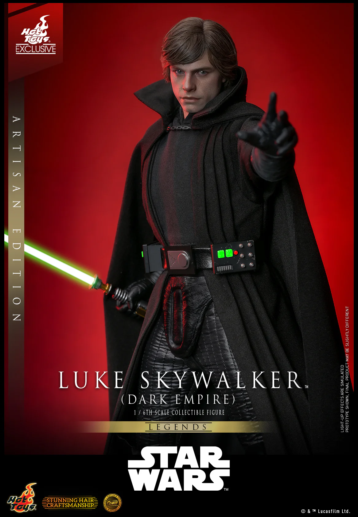 CMS020AE – Star Wars- 1/6th scale Luke Skywalker (Dark Empire) Collectible Figure (Artisan Edition) [Hot Toys Exclusive]