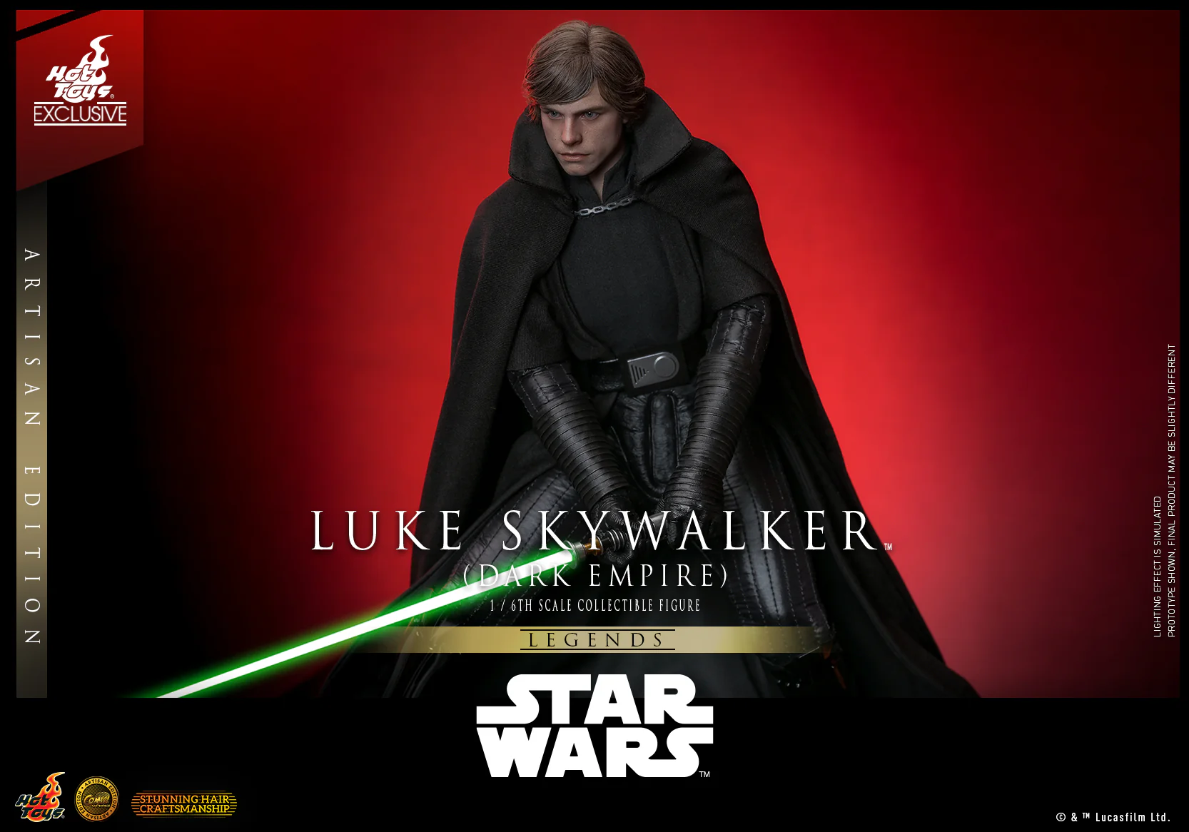CMS020AE – Star Wars- 1/6th scale Luke Skywalker (Dark Empire) Collectible Figure (Artisan Edition) [Hot Toys Exclusive] - Image 10