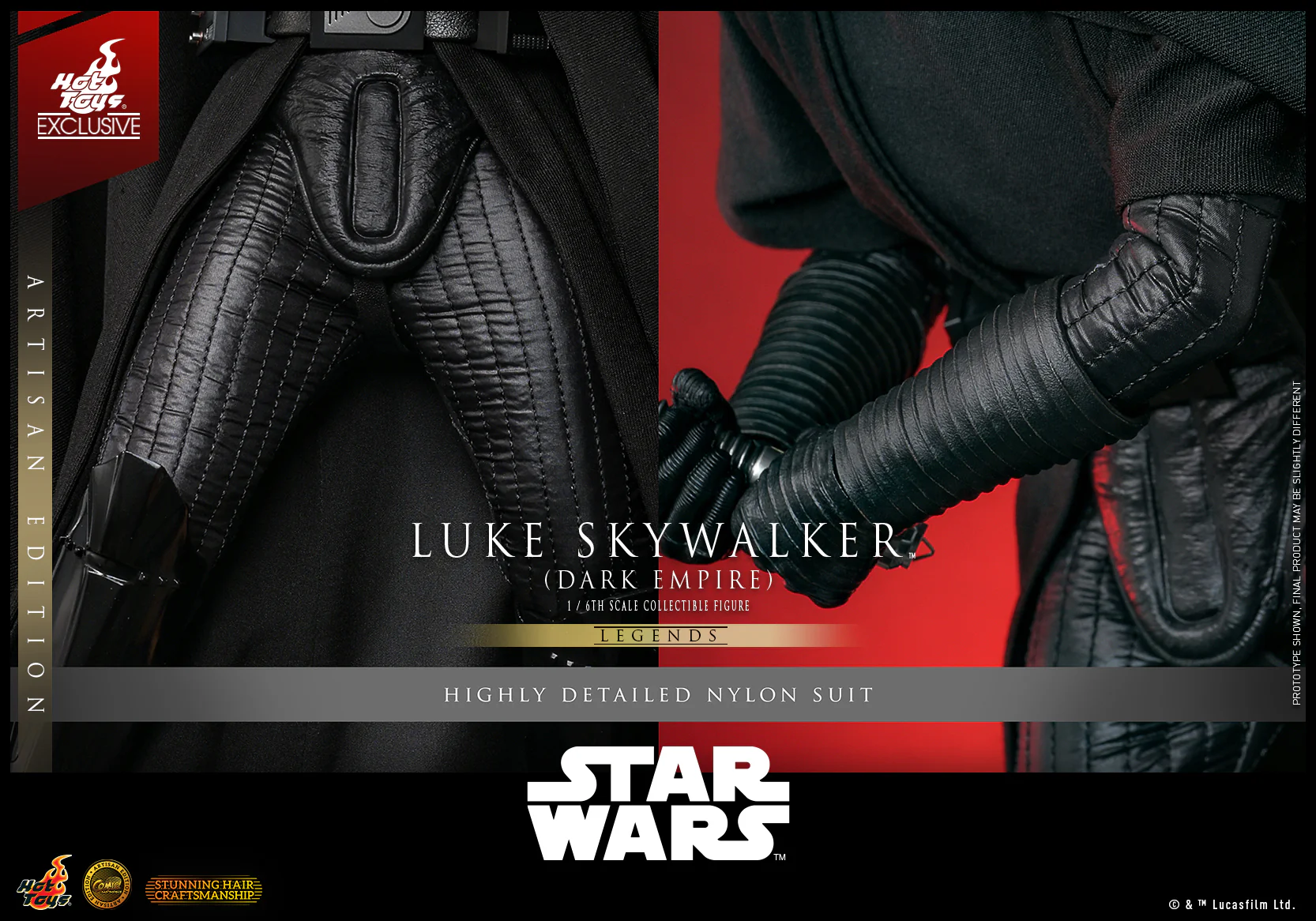 CMS020AE – Star Wars- 1/6th scale Luke Skywalker (Dark Empire) Collectible Figure (Artisan Edition) [Hot Toys Exclusive] - Image 12