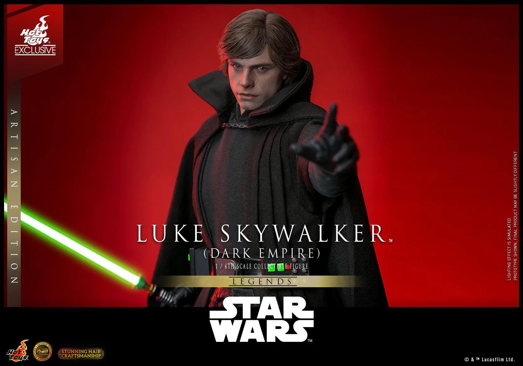 CMS020AE – Star Wars- 1/6th scale Luke Skywalker (Dark Empire) Collectible Figure (Artisan Edition) [Hot Toys Exclusive] - Image 13