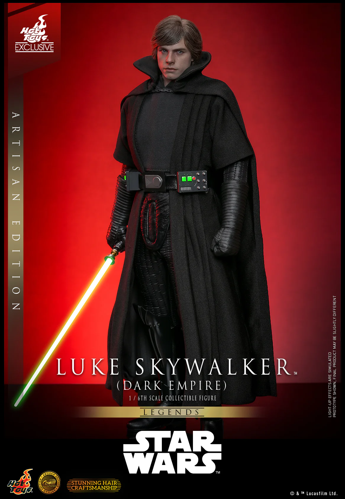CMS020AE – Star Wars- 1/6th scale Luke Skywalker (Dark Empire) Collectible Figure (Artisan Edition) [Hot Toys Exclusive] - Image 3
