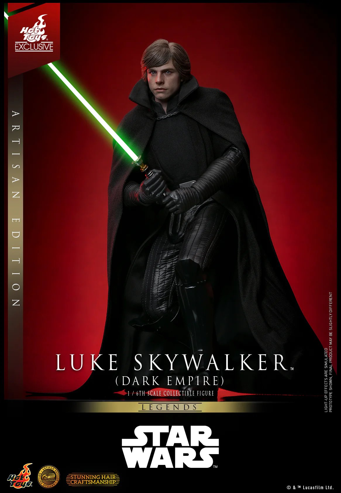 CMS020AE – Star Wars- 1/6th scale Luke Skywalker (Dark Empire) Collectible Figure (Artisan Edition) [Hot Toys Exclusive] - Image 4