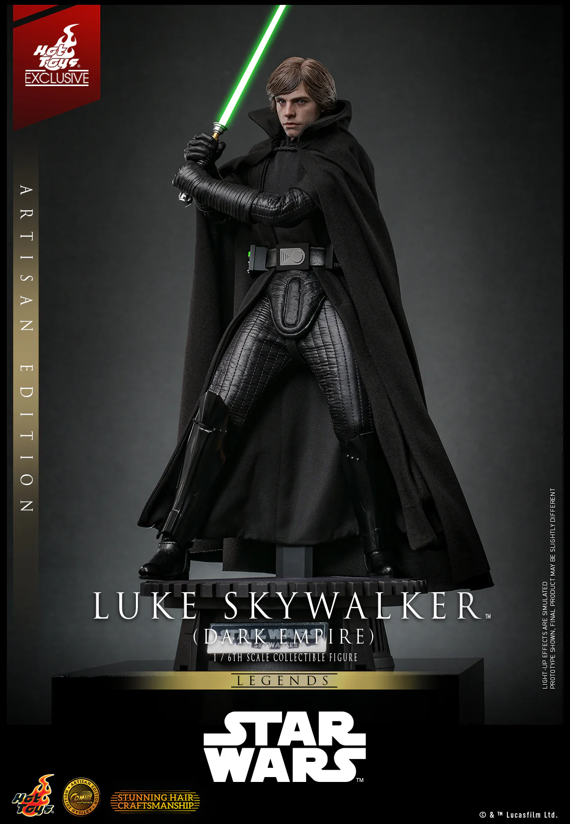 CMS020AE – Star Wars- 1/6th scale Luke Skywalker (Dark Empire) Collectible Figure (Artisan Edition) [Hot Toys Exclusive] - Image 5