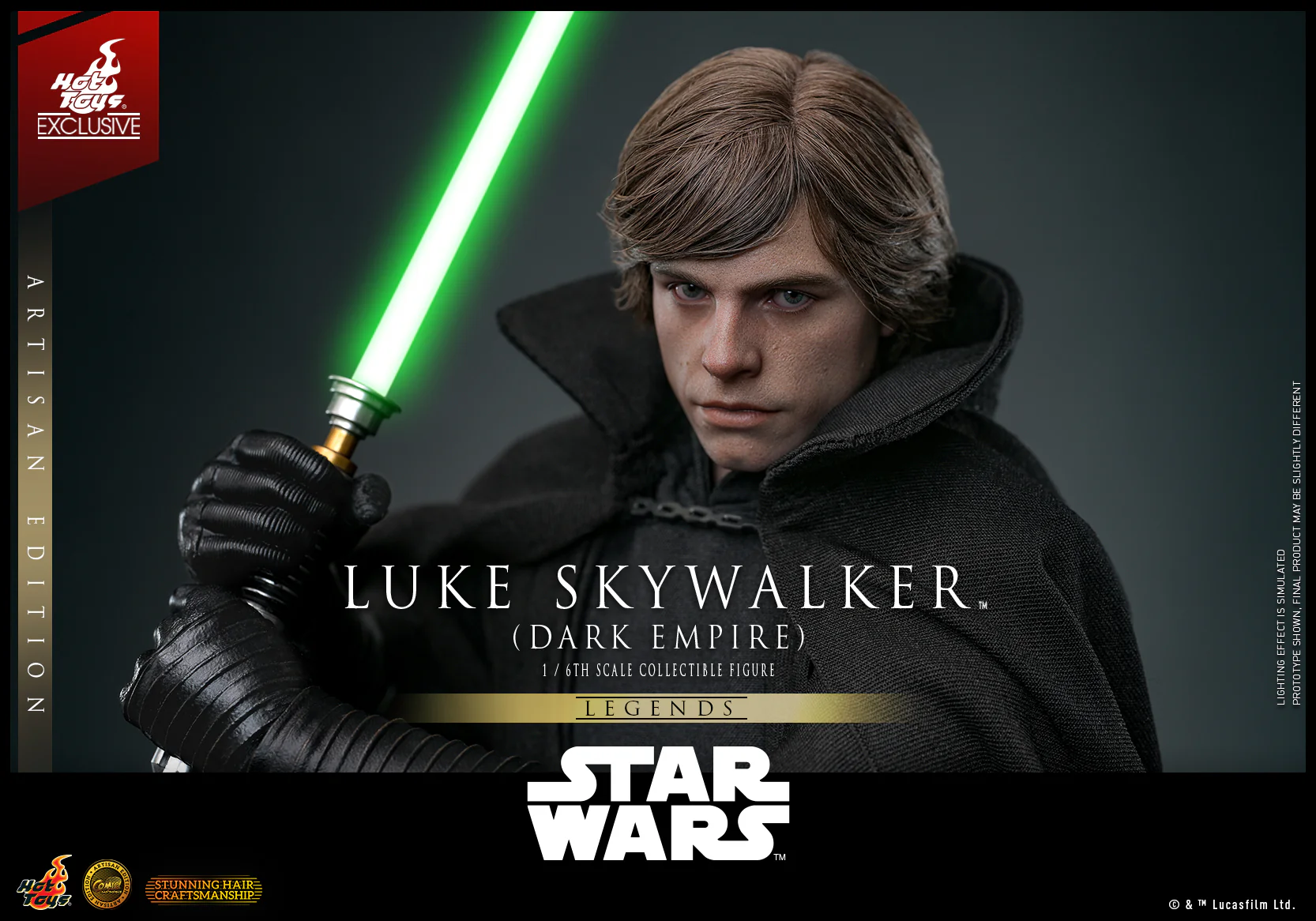 CMS020AE – Star Wars- 1/6th scale Luke Skywalker (Dark Empire) Collectible Figure (Artisan Edition) [Hot Toys Exclusive] - Image 7