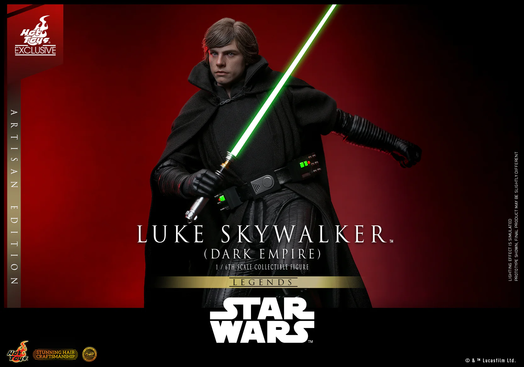 CMS020AE – Star Wars- 1/6th scale Luke Skywalker (Dark Empire) Collectible Figure (Artisan Edition) [Hot Toys Exclusive] - Image 8