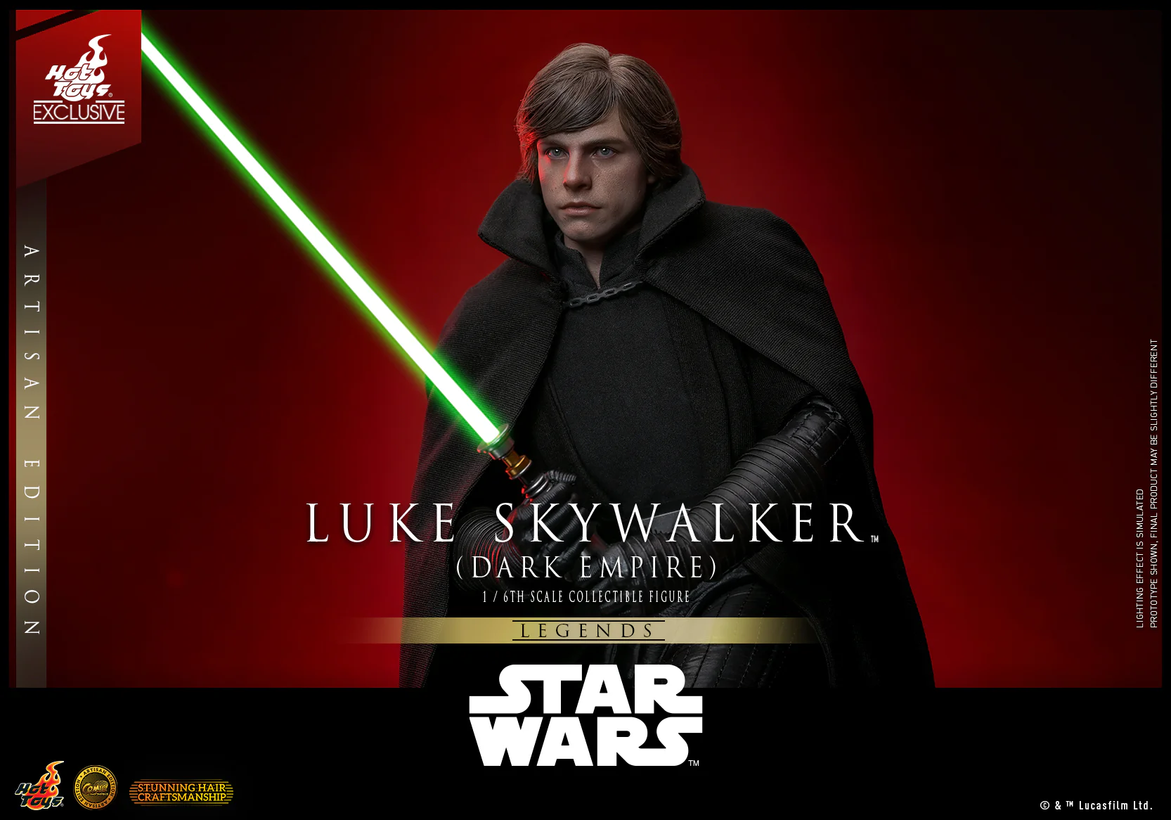 CMS020AE – Star Wars- 1/6th scale Luke Skywalker (Dark Empire) Collectible Figure (Artisan Edition) [Hot Toys Exclusive] - Image 9