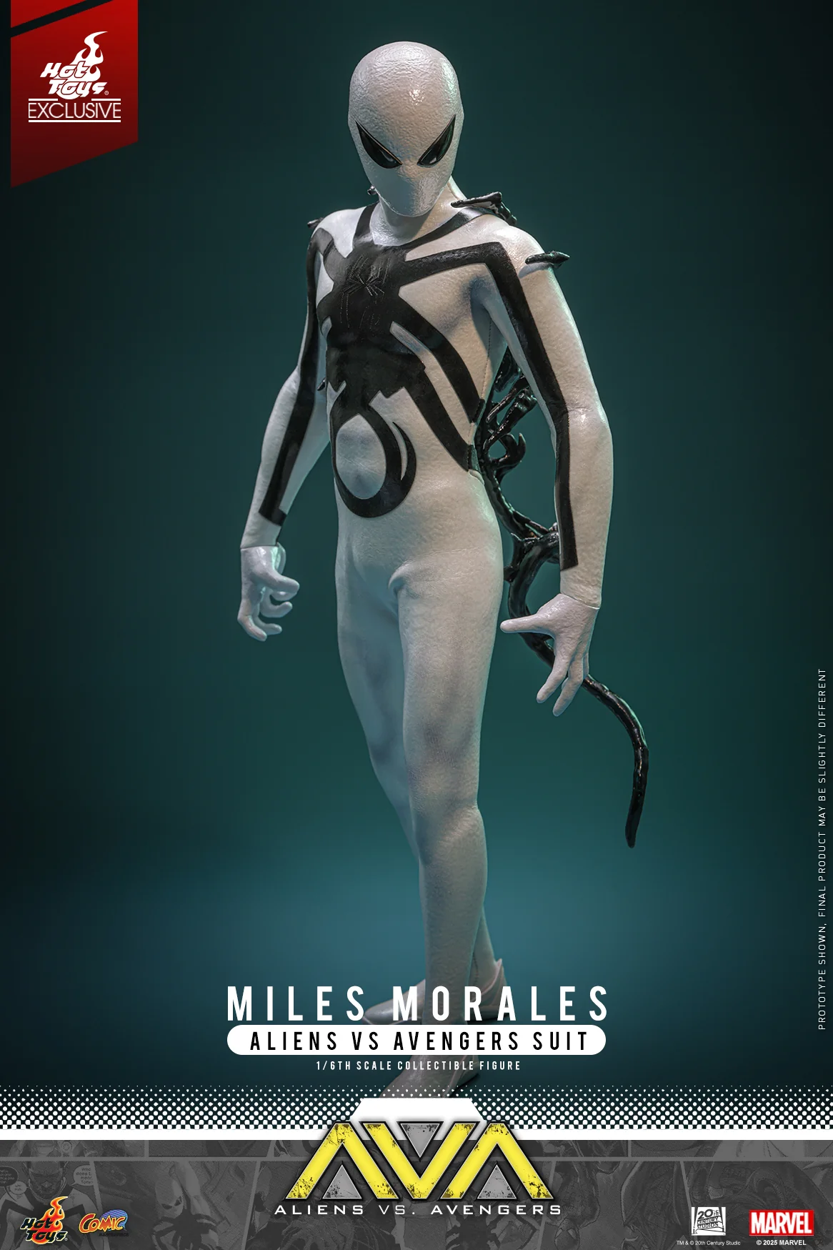 CMS027 - Aliens Vs. Avengers - 1/6th scale Miles Morales (Aliens Vs. Avengers Suit) Collectible Figure [Hot Toys Exclusive] - Image 10