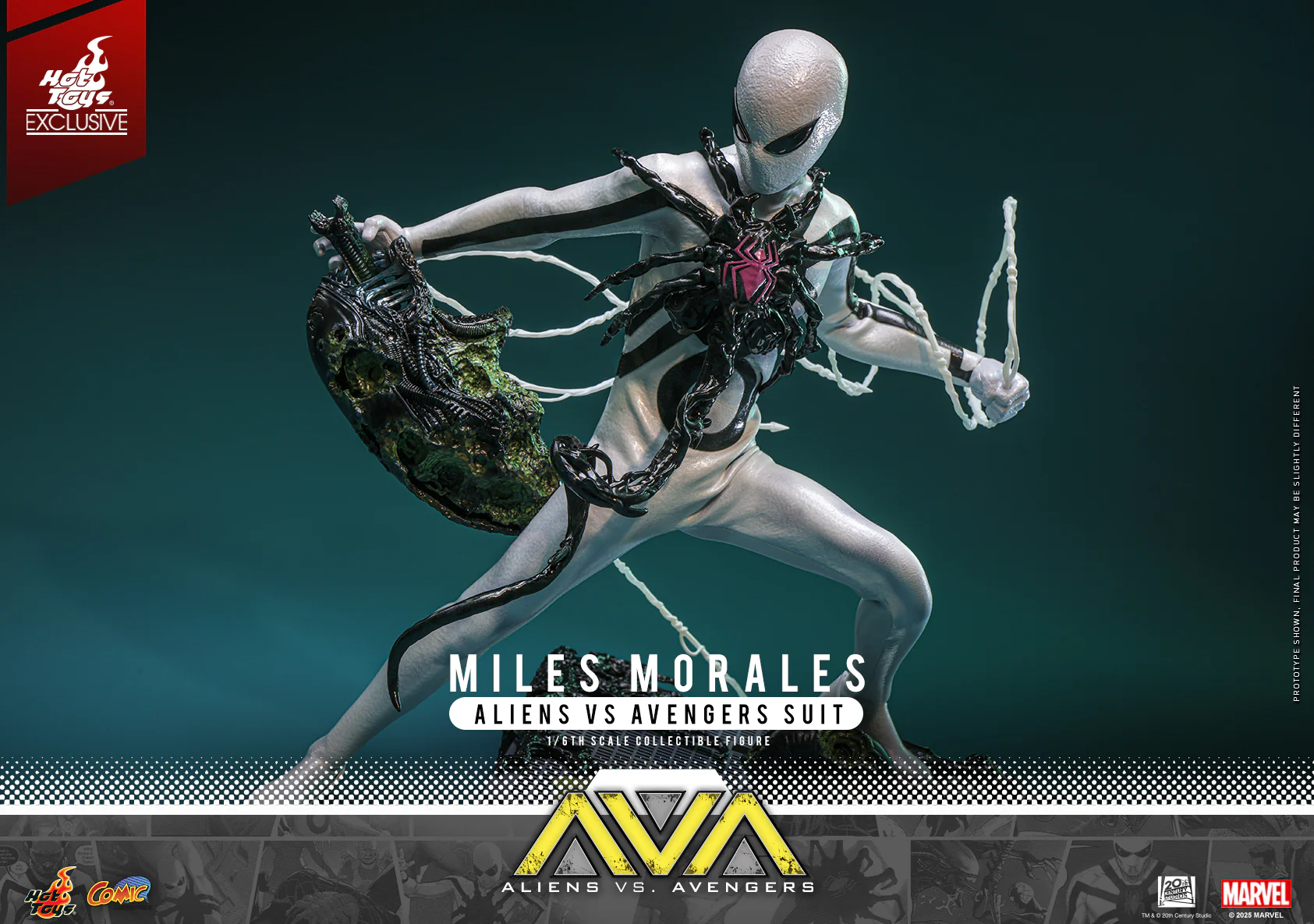 CMS027 - Aliens Vs. Avengers - 1/6th scale Miles Morales (Aliens Vs. Avengers Suit) Collectible Figure [Hot Toys Exclusive] - Image 13