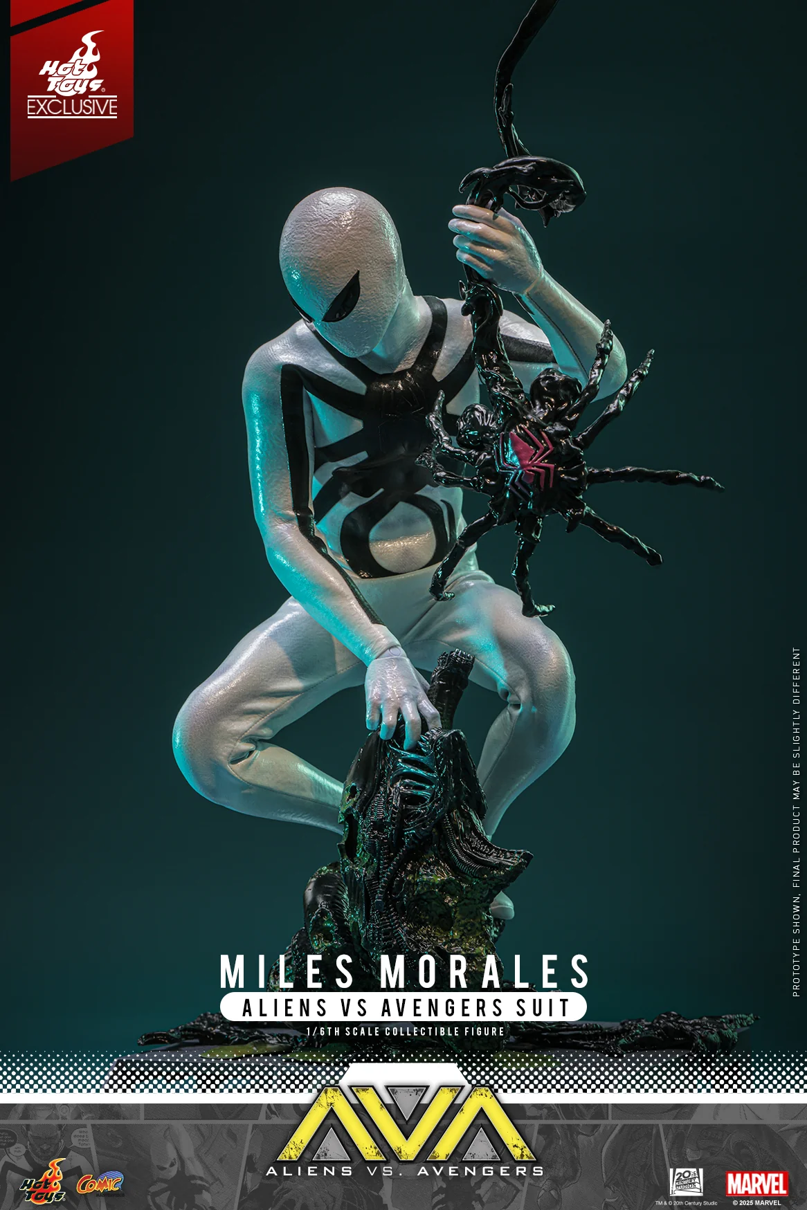 CMS027 - Aliens Vs. Avengers - 1/6th scale Miles Morales (Aliens Vs. Avengers Suit) Collectible Figure [Hot Toys Exclusive] - Image 7