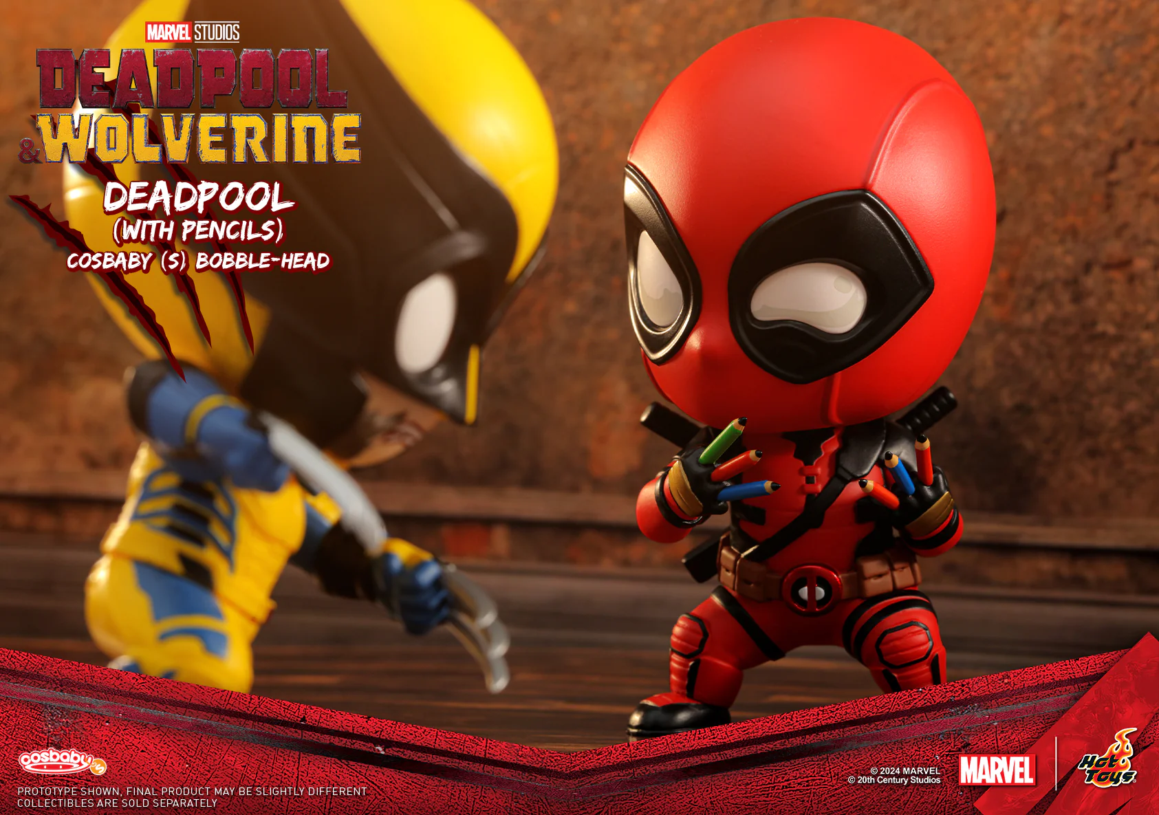 COSB1089 - Deadpool (with Pencils) Cosbaby (S) Bobble-Head