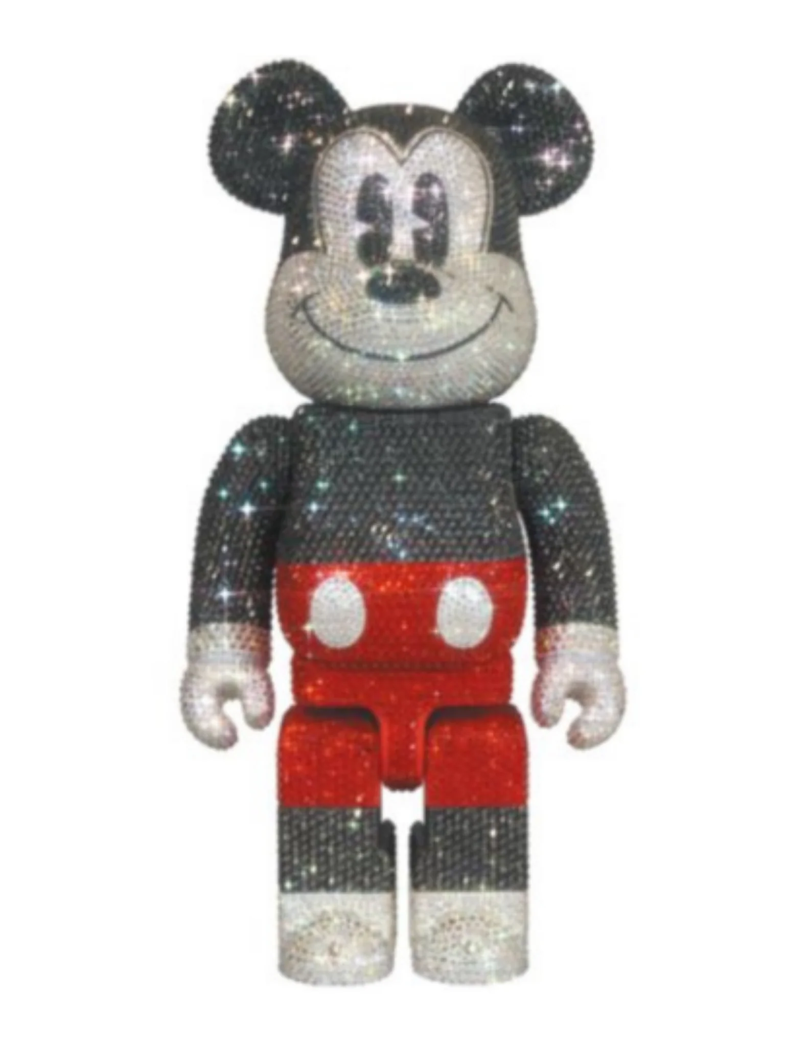 Crystal Decorate Mickey Mouse Bearbrick 400% R&W