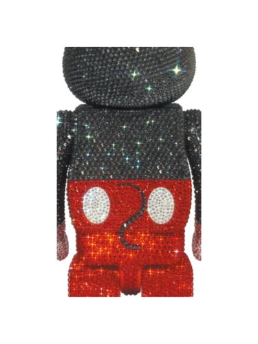 Crystal Decorate Mickey Mouse Bearbrick 400% R&W - Image 2