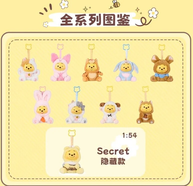 Disney Winnie the Pooh Naughty Party Plush Series Blind Box - Image 3