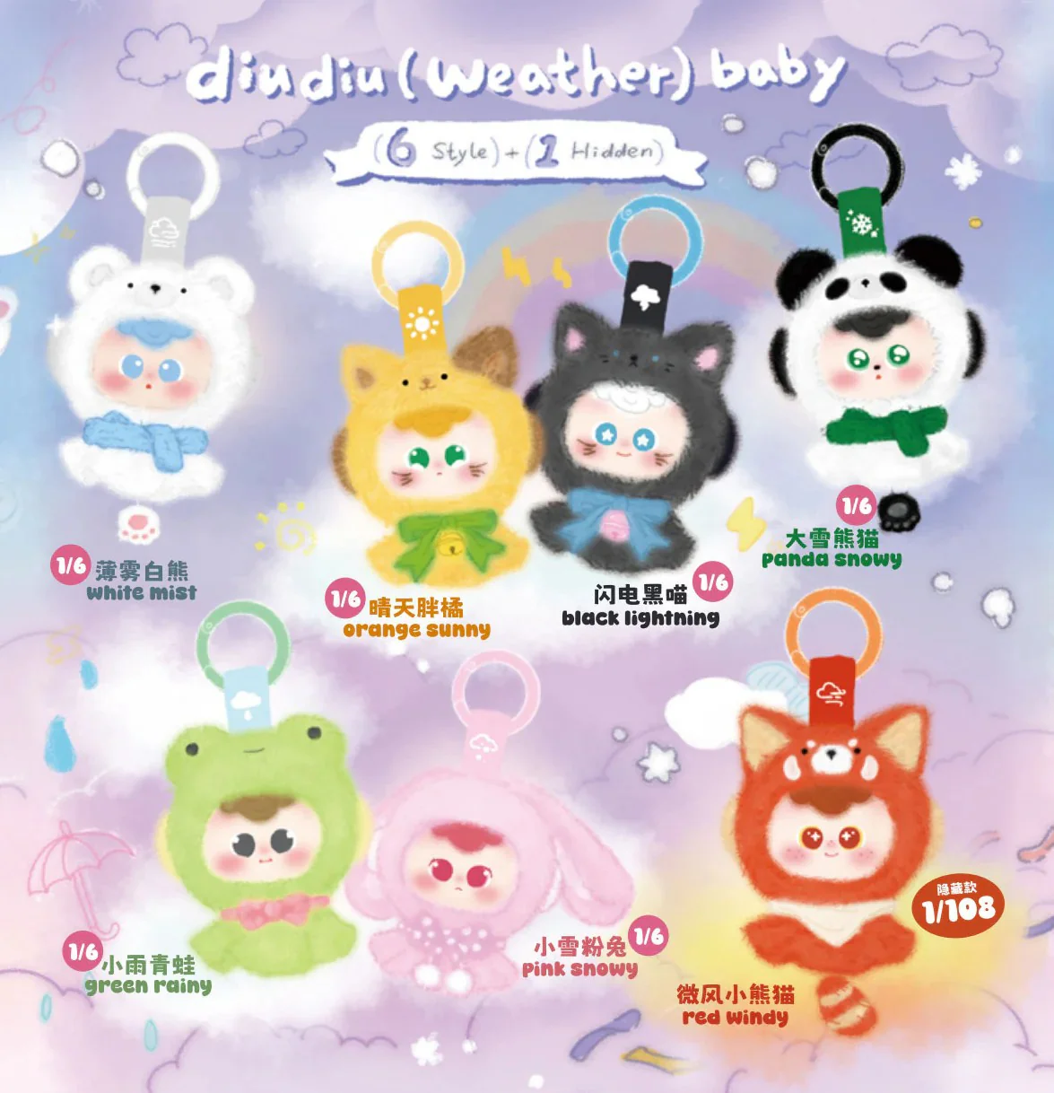 Diudiu Baby Weather Baby Plush Blind Box - Image 2