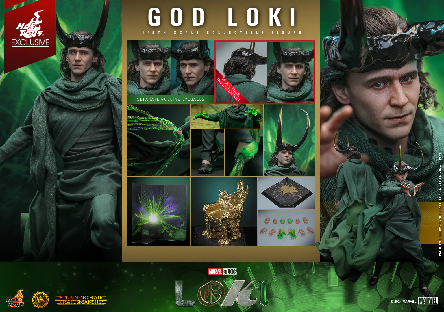DX41AE - Loki - 1/6th scale God Loki Collectible Figure (Artisan Edition) [Hot Toys Exclusive] - Image 2