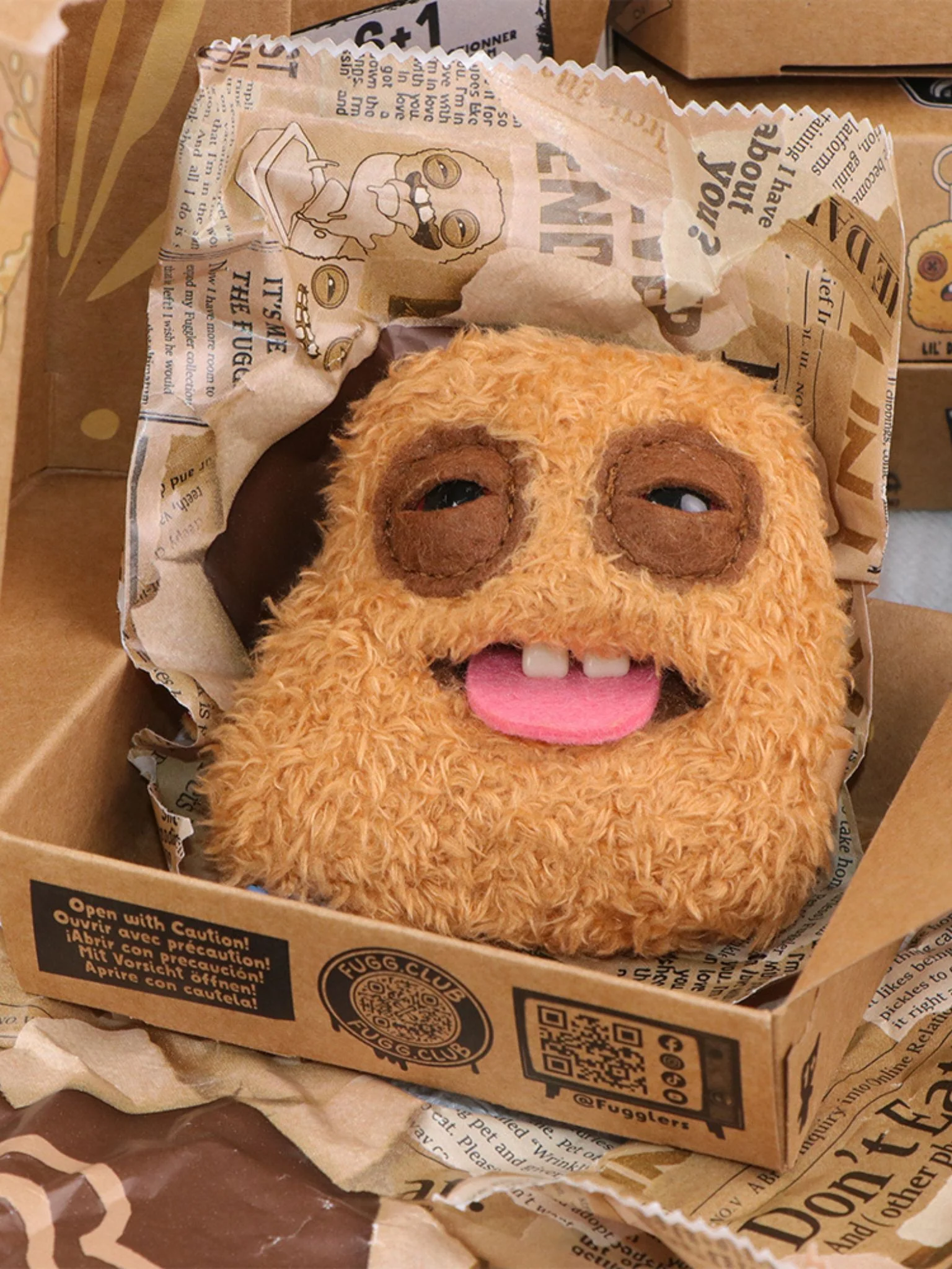 Fuggler Ugly Cute Chicken Nugget Series Plush Keychain Blind Box - Image 2