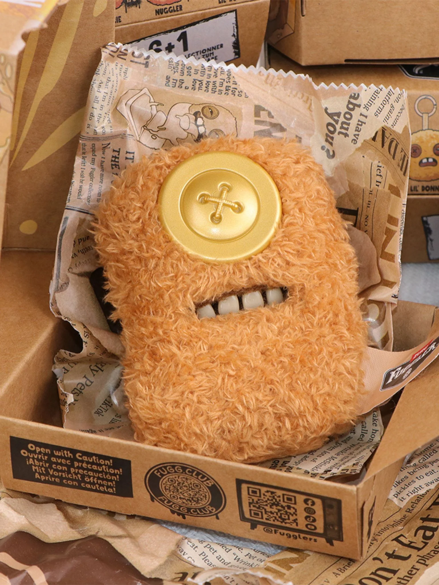 Fuggler Ugly Cute Chicken Nugget Series Plush Keychain Blind Box - Image 3