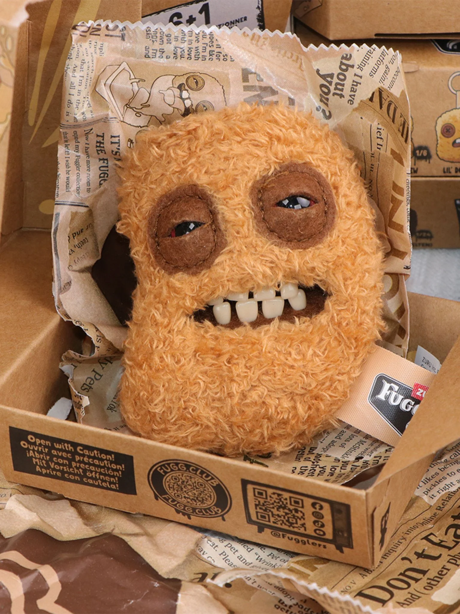Fuggler Ugly Cute Chicken Nugget Series Plush Keychain Blind Box - Image 4