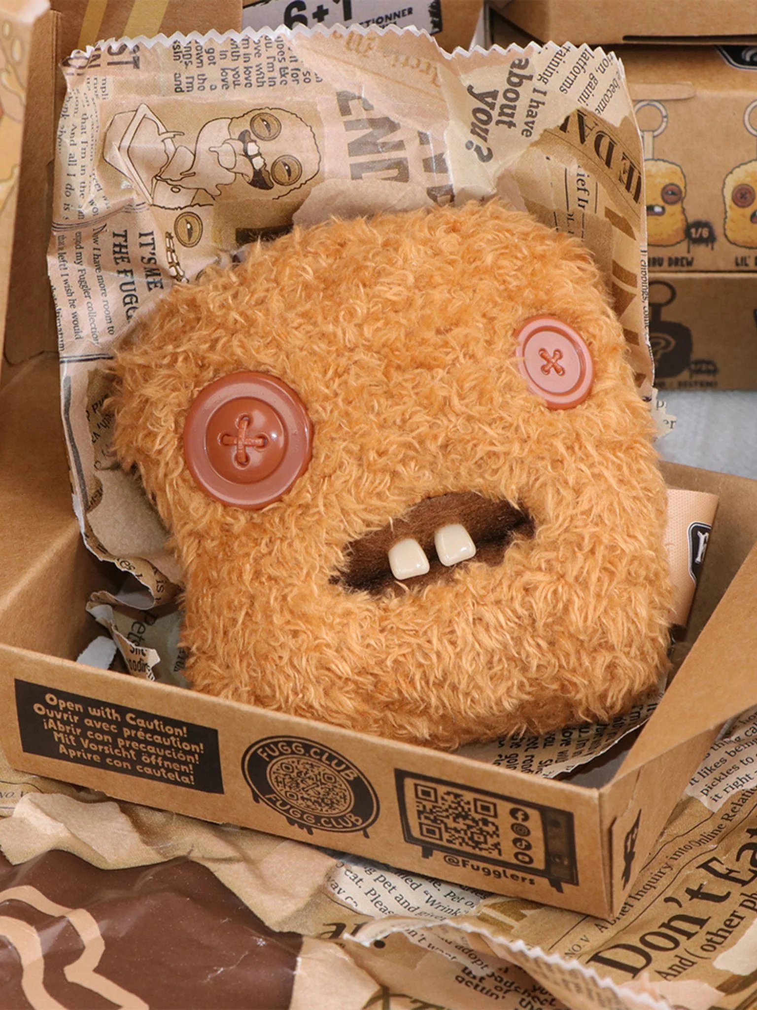 Fuggler Ugly Cute Chicken Nugget Series Plush Keychain Blind Box - Image 5