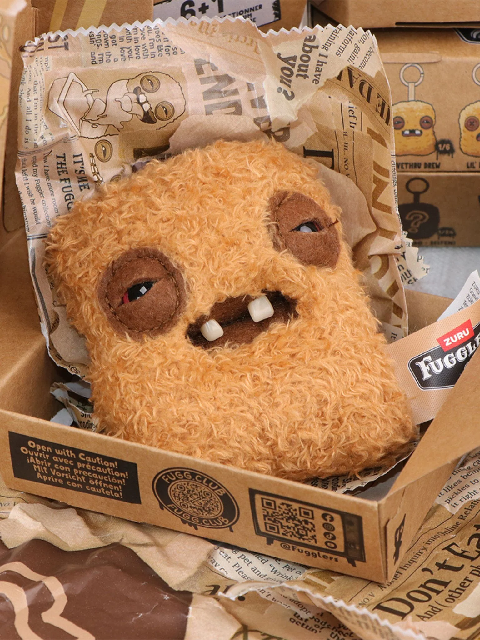Fuggler Ugly Cute Chicken Nugget Series Plush Keychain Blind Box - Image 6