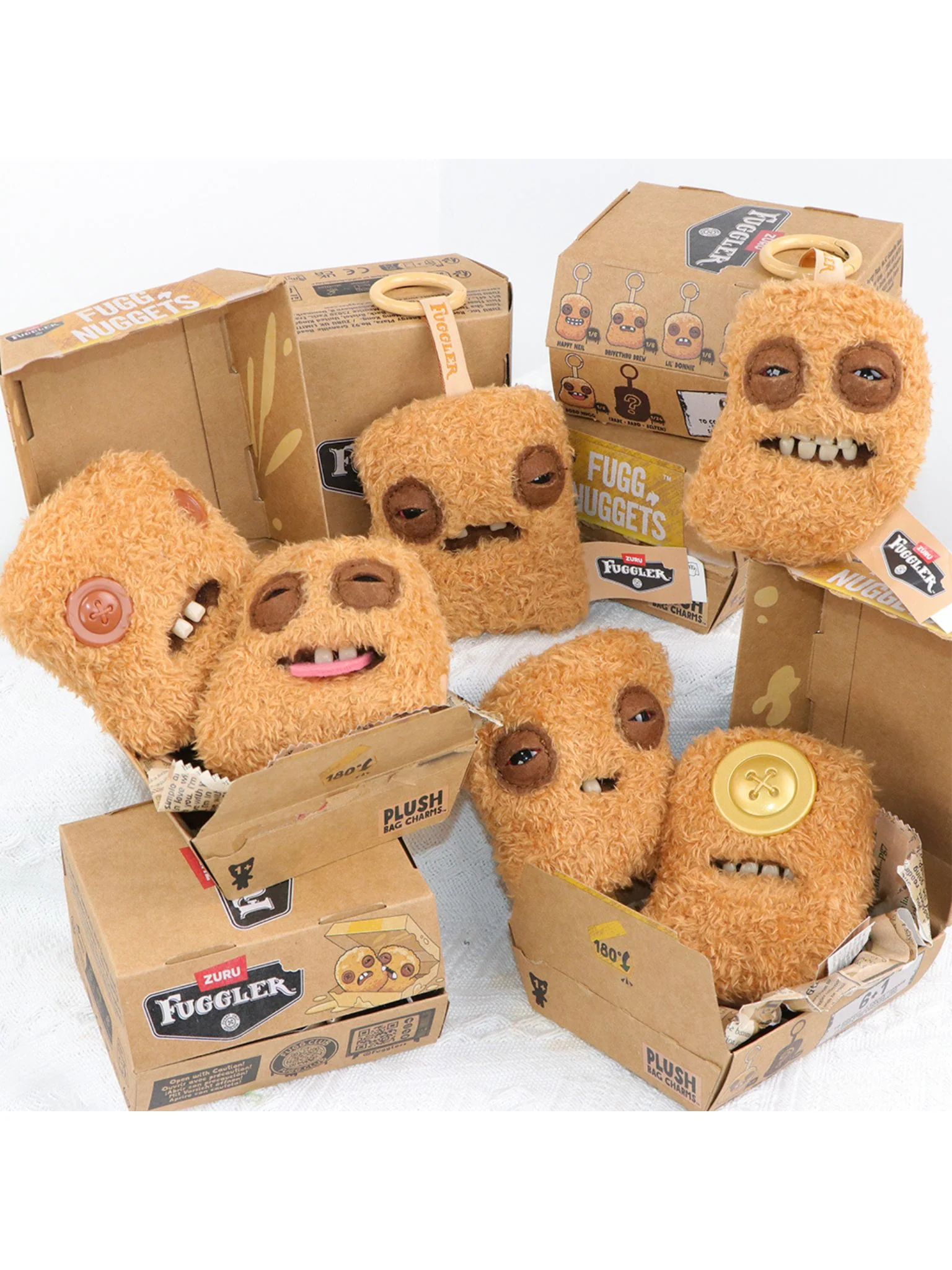 Fuggler Ugly Cute Chicken Nugget Series Plush Keychain Blind Box - Image 7