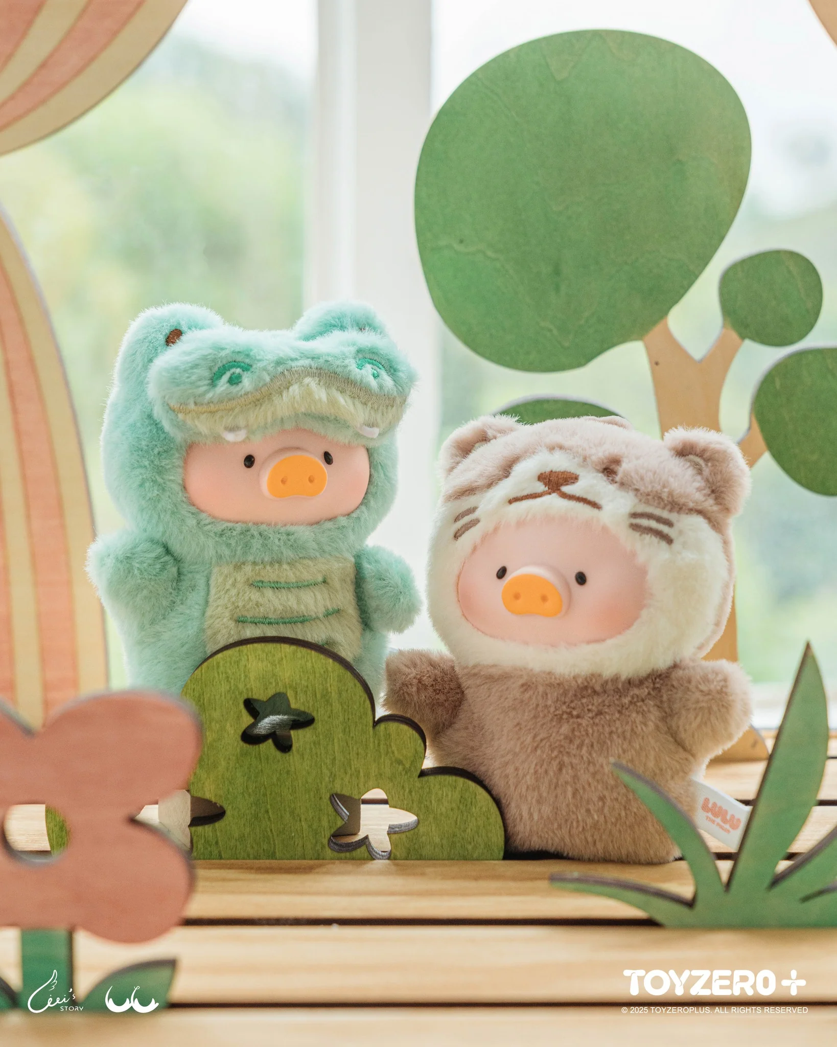 LuLu the Piggy Animal Party - Puppet Show PVC Face Plush Keychain Blind Box - Image 4