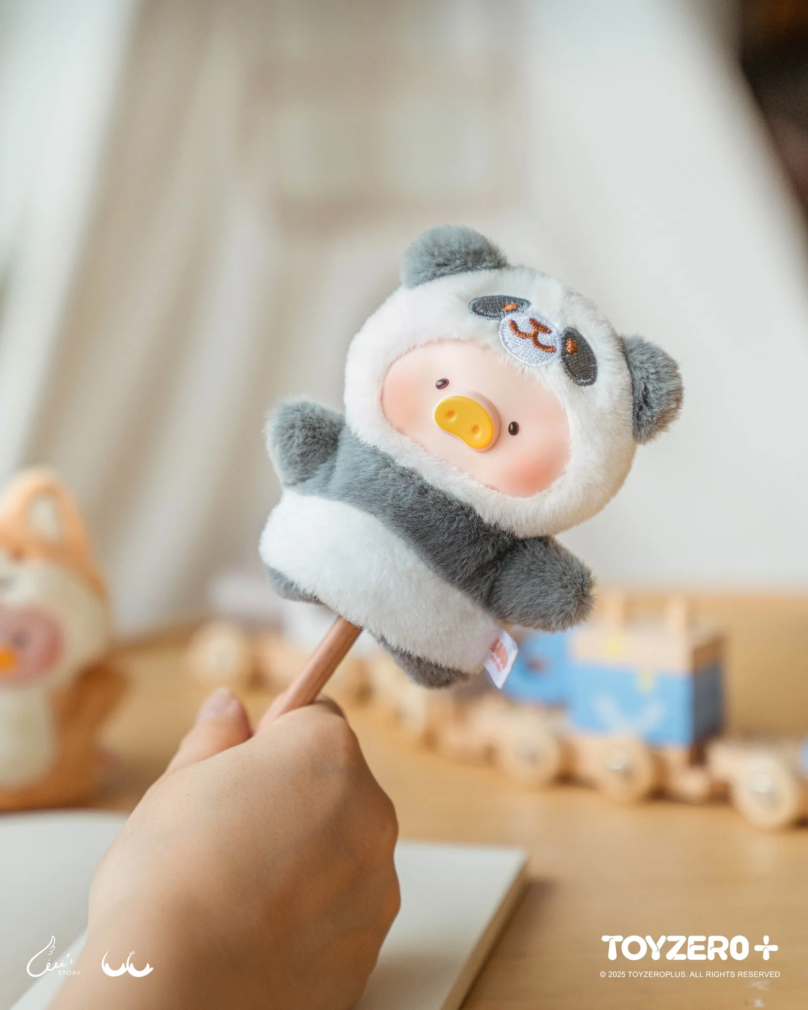 LuLu the Piggy Animal Party - Puppet Show PVC Face Plush Keychain Blind Box - Image 7