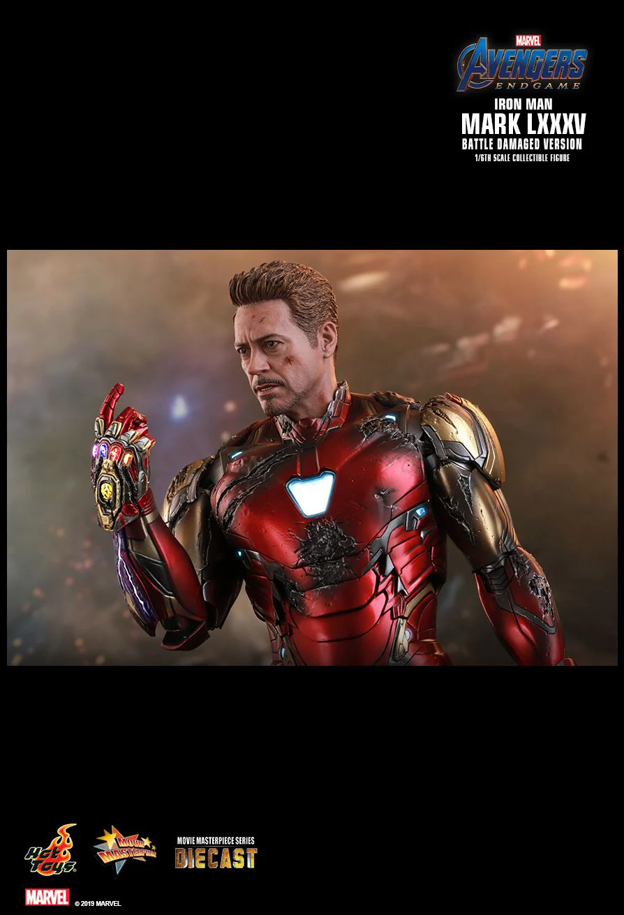 MMS543D33 -1/6th scale Iron Man Mark LXXXV (Battle Damaged Version) Collectible Figure Normal Version - Image 10