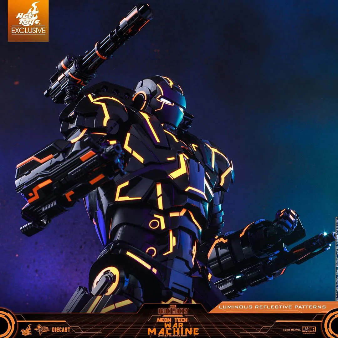 MMS553D35 - Neon Tech War Machine 1/6th Scale Collectible Figure - Image 5
