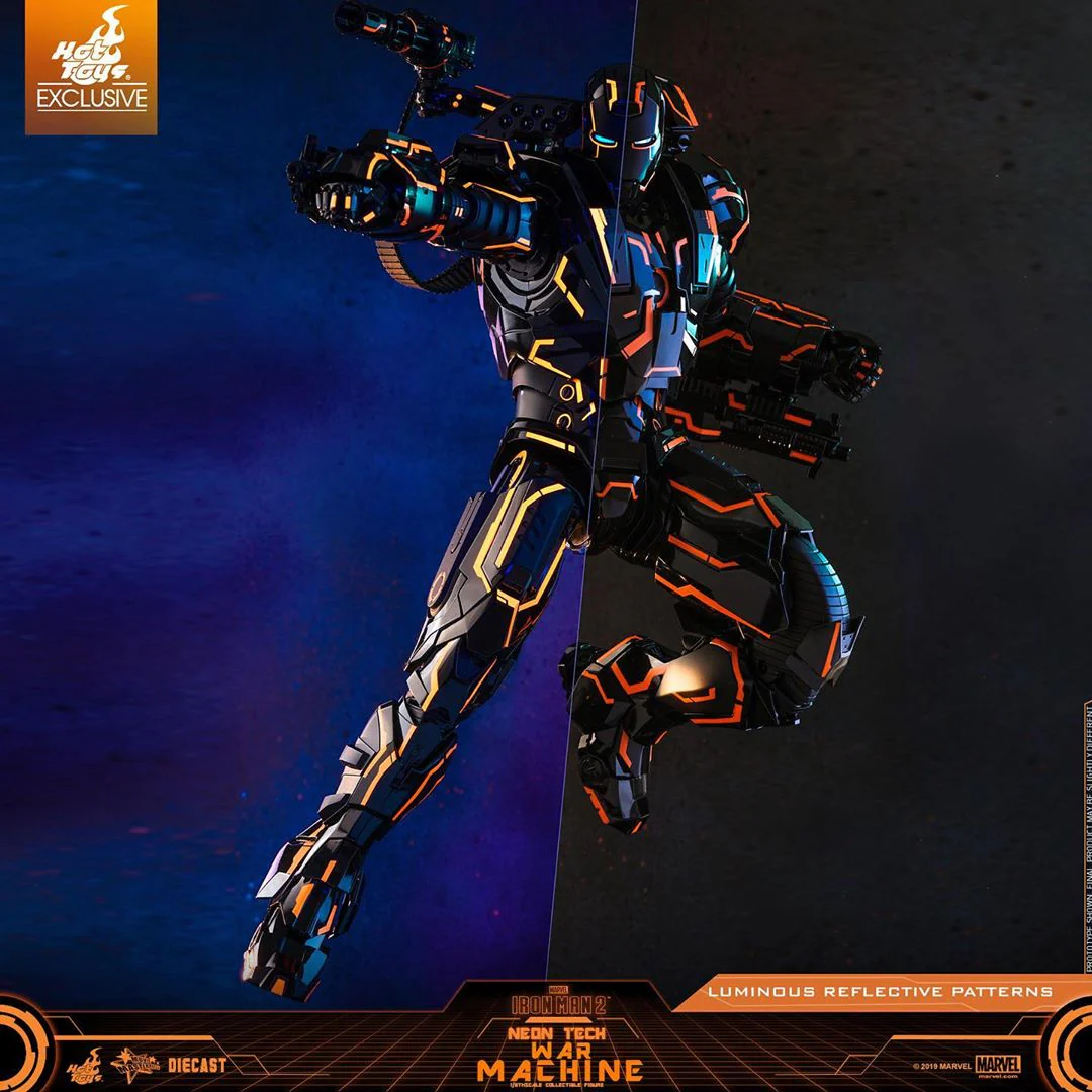 MMS553D35 - Neon Tech War Machine 1/6th Scale Collectible Figure - Image 7