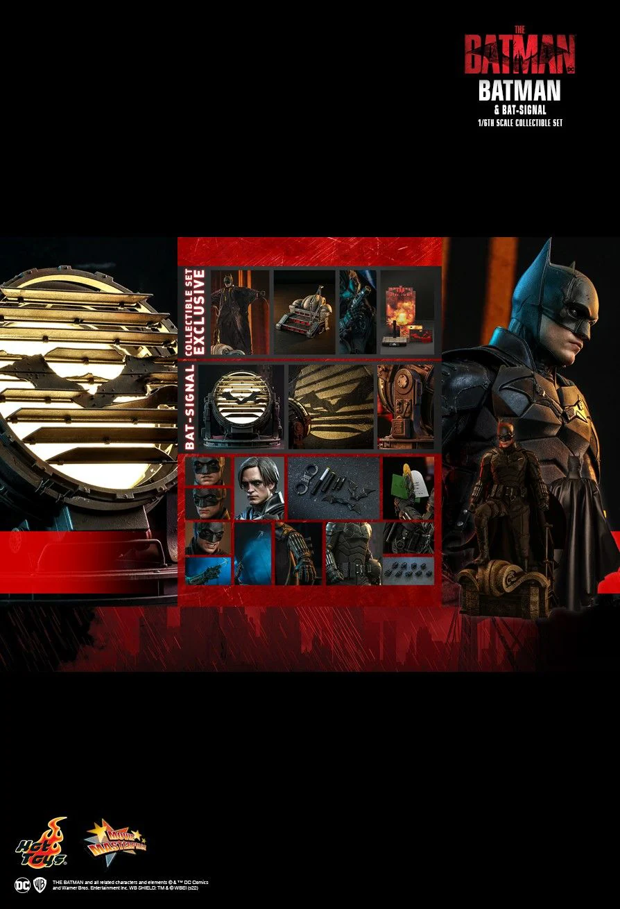MMS641 - The Batman - 1/6th scale Batman and Bat-Signal Collectible Set - Image 2