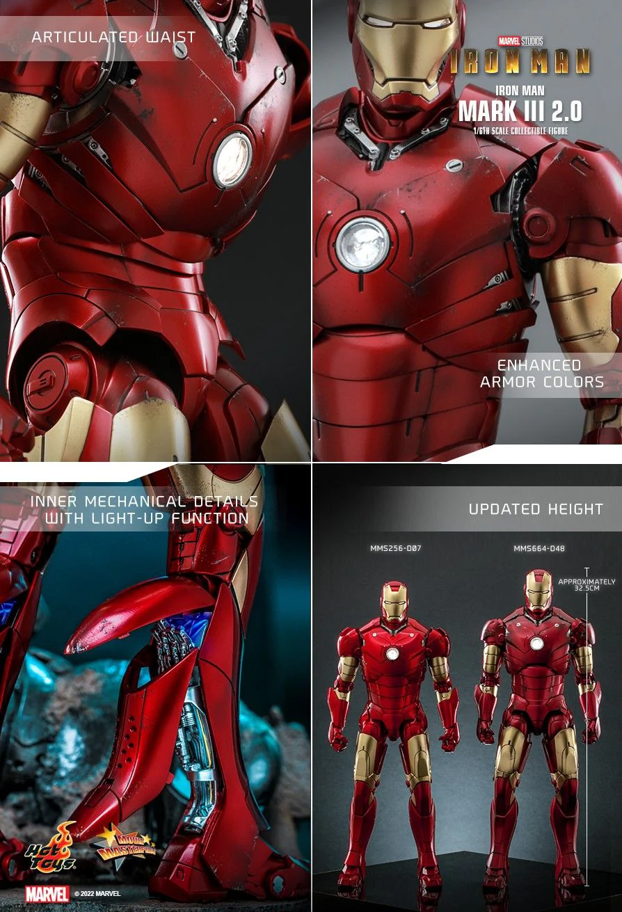 MMS664D48B - Iron Man - 1/6th scale Iron Man Mark III (2.0) (Special Edition) - Image 18