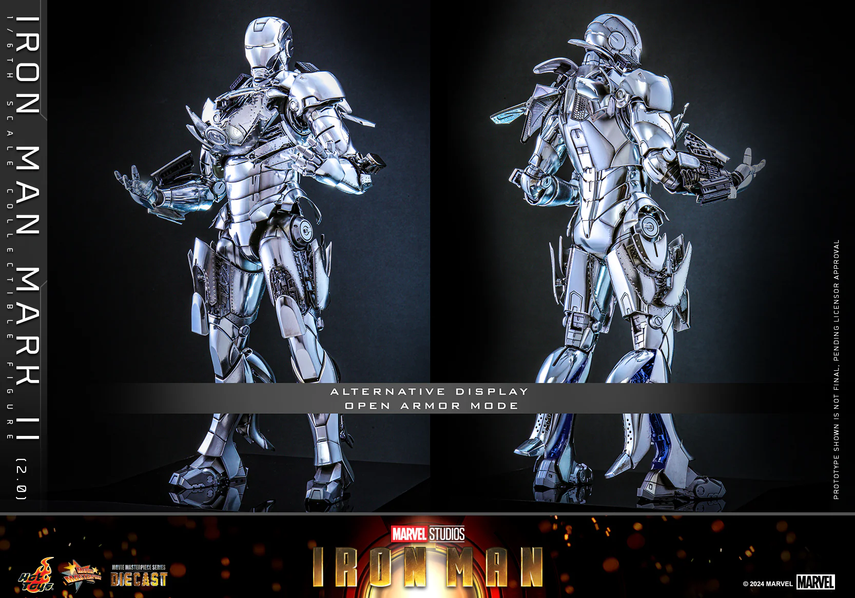MMS733D59 - Iron Man - 1/6th scale Iron Man Mark II (2.0) Collectible Figure - Image 13