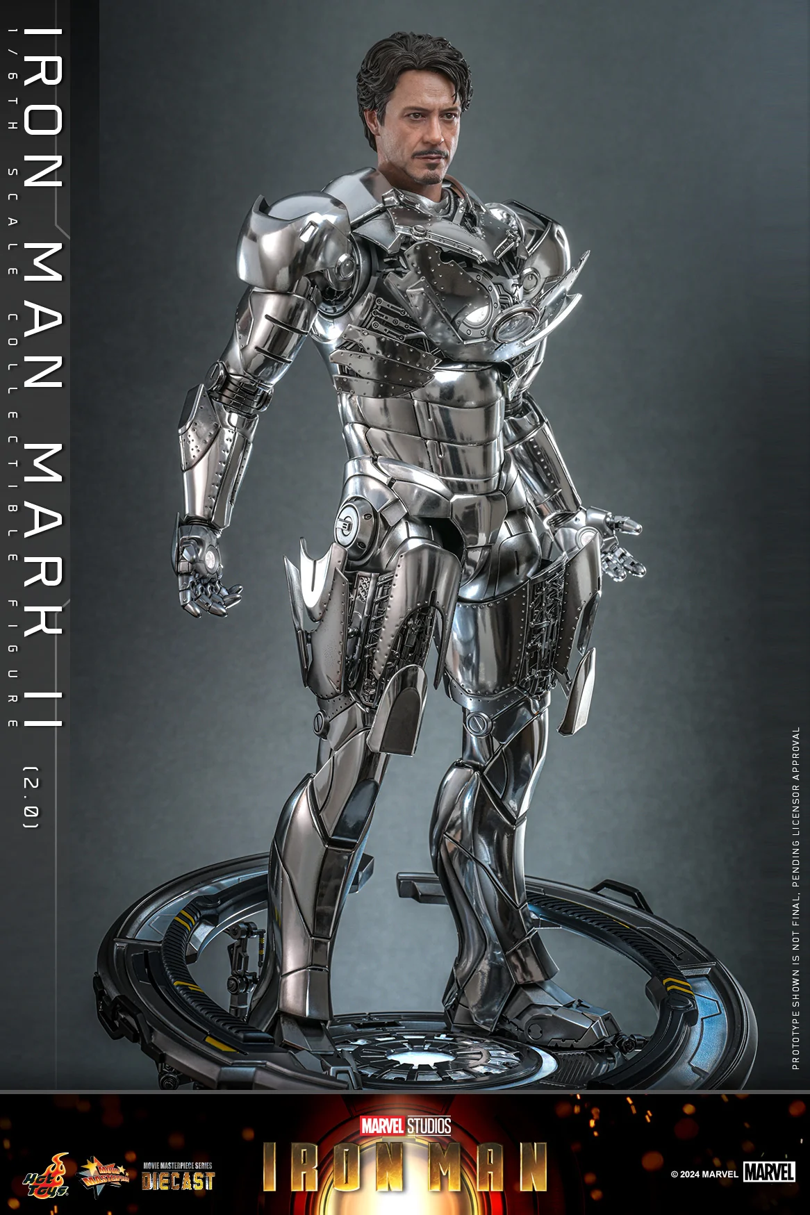 MMS733D59 - Iron Man - 1/6th scale Iron Man Mark II (2.0) Collectible Figure - Image 9