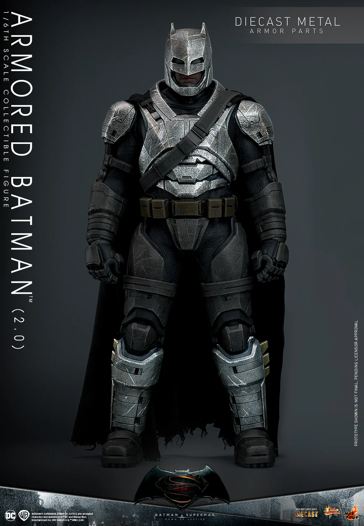 MMS742D62 - Batman v Superman: Dawn of Justice - 1/6th scale Armored Batman (2.0) Collectible Figure - Image 10
